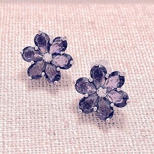 SIMPLY VERA VERA WANG Crystal Floral Stud Earrings
